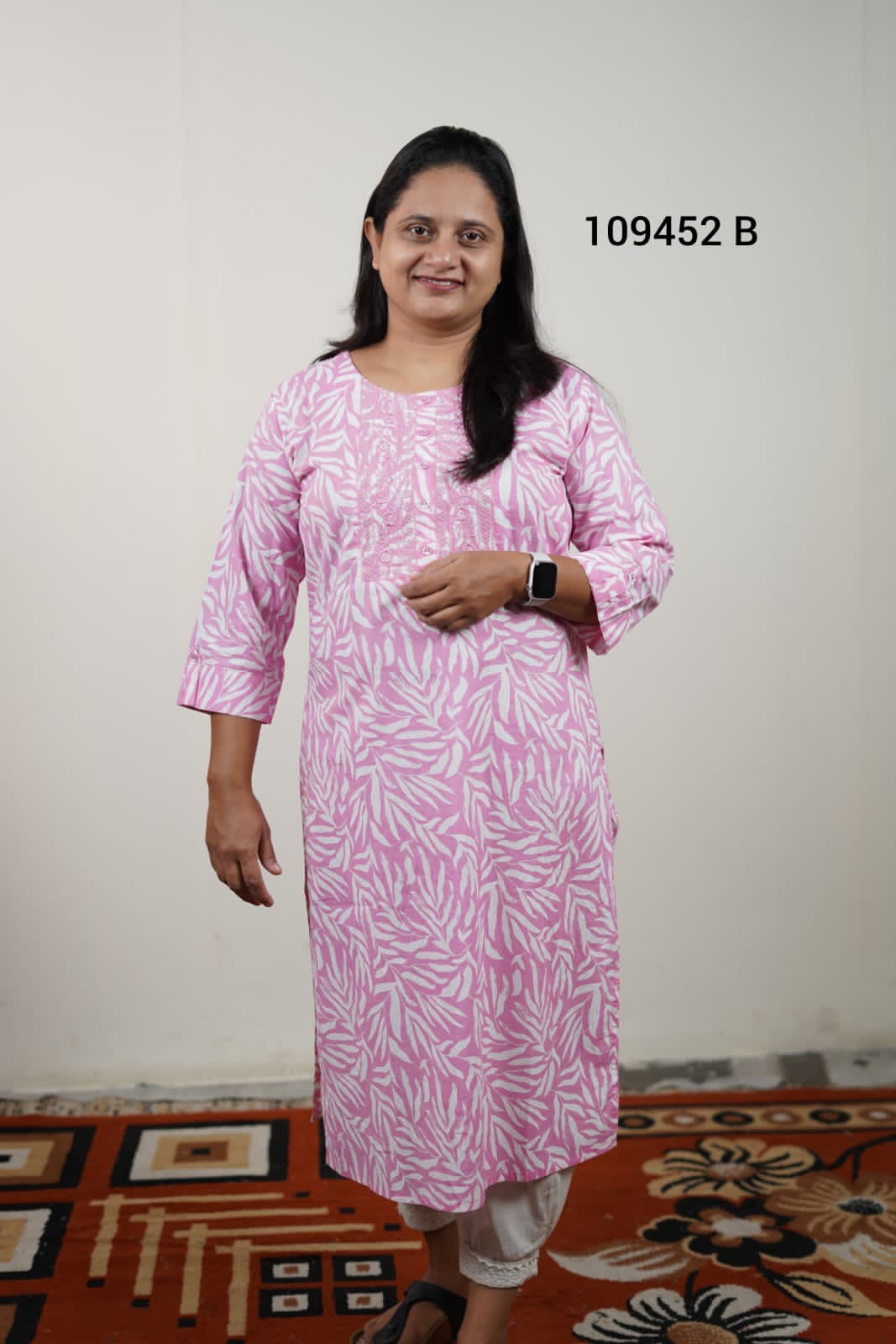 Cotton daily wear kurthi 109452