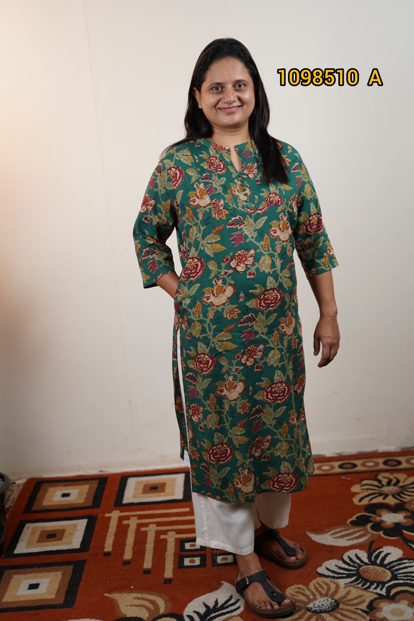 Printed rayon kurthi 1098510