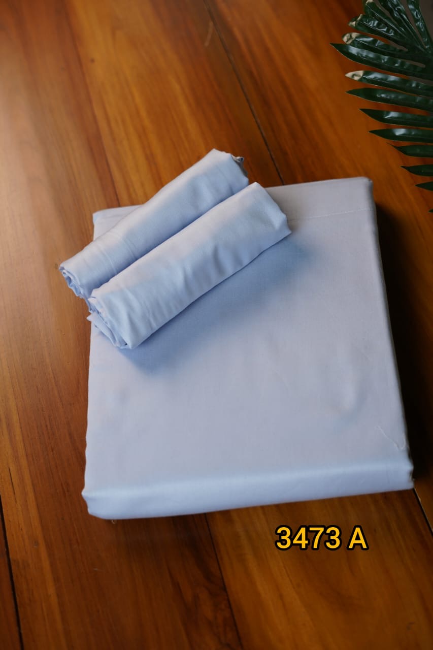 100 % Cotton Dyed King size Bedsheet 2.74 * 2.74 mtr (1+2) Code 3473