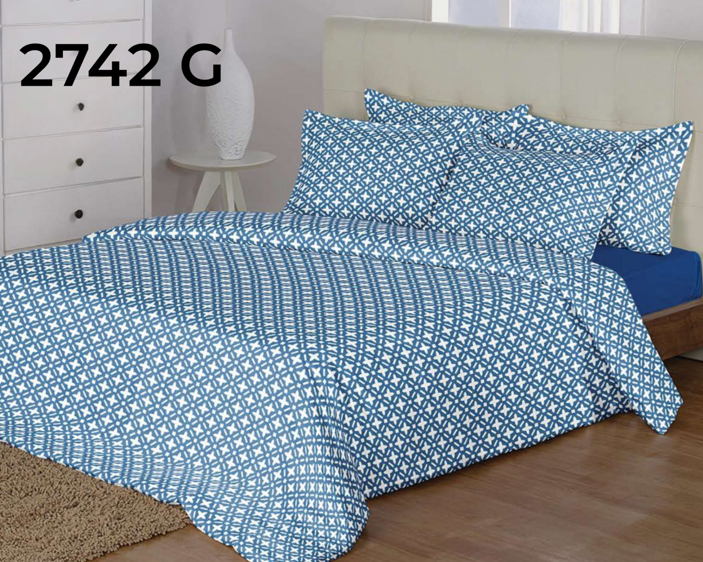 PURE COTTON KING SIZE BEDSHEET (274 X274) 2742