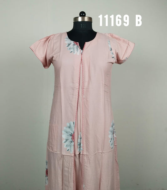 Premium Nstyle Nighty With Embroidery Work 11169