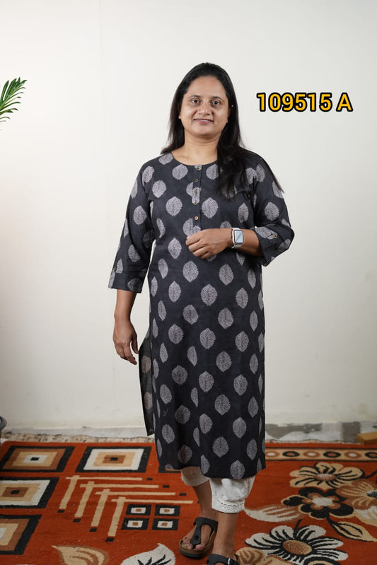 Printed cotton kurthi collections 109515