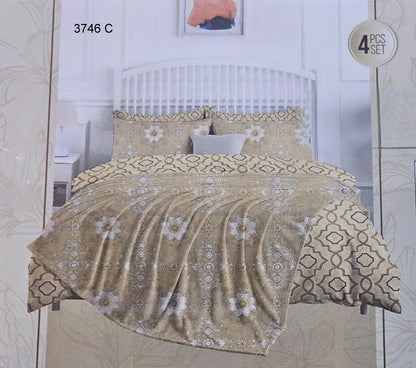 100% Cotton Exotic 4pcs Dohar Set  | Code:3746