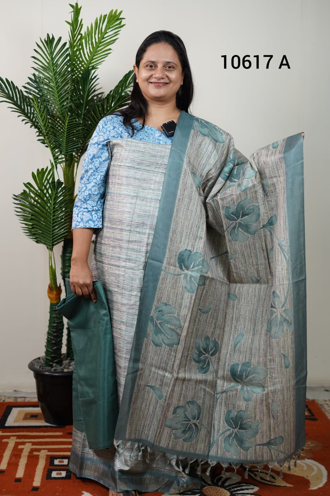Semi tussar unstitched salwar suits 10617