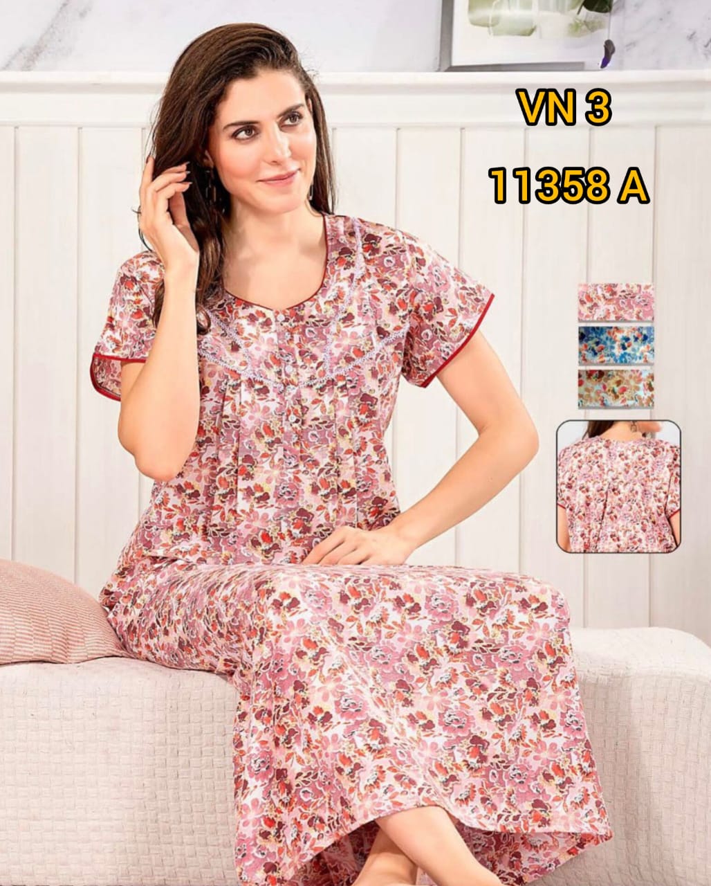 Swiss Cotton Vimal Nighties 11358