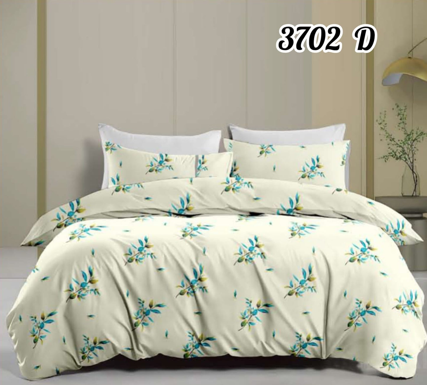 Pure Cotton Double Bedsheet |2.20m X 2.40m | 3702