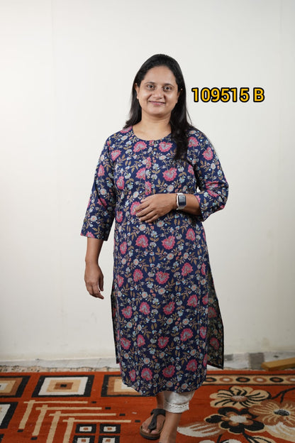 Printed cotton kurthi collections 109515