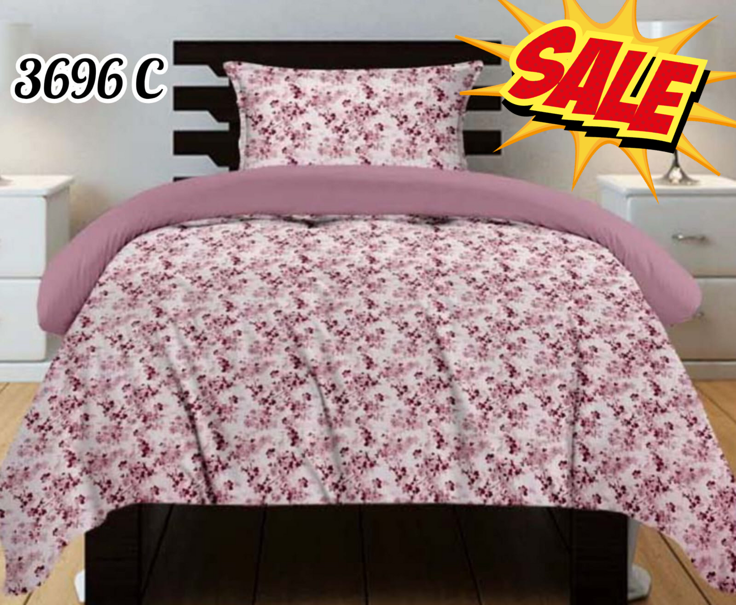 Pure Cotton Single Size Bedsheets (1.47 X2.24)