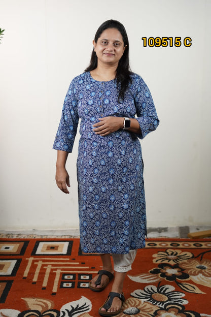 Printed cotton kurthi collections 109515