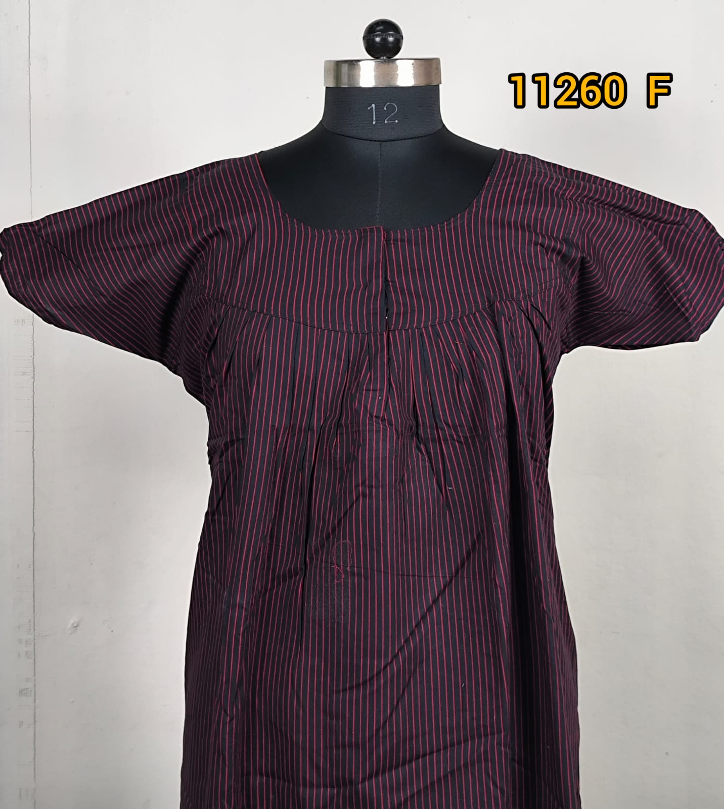 Cotton pleated pattern nstyle nighties 11260