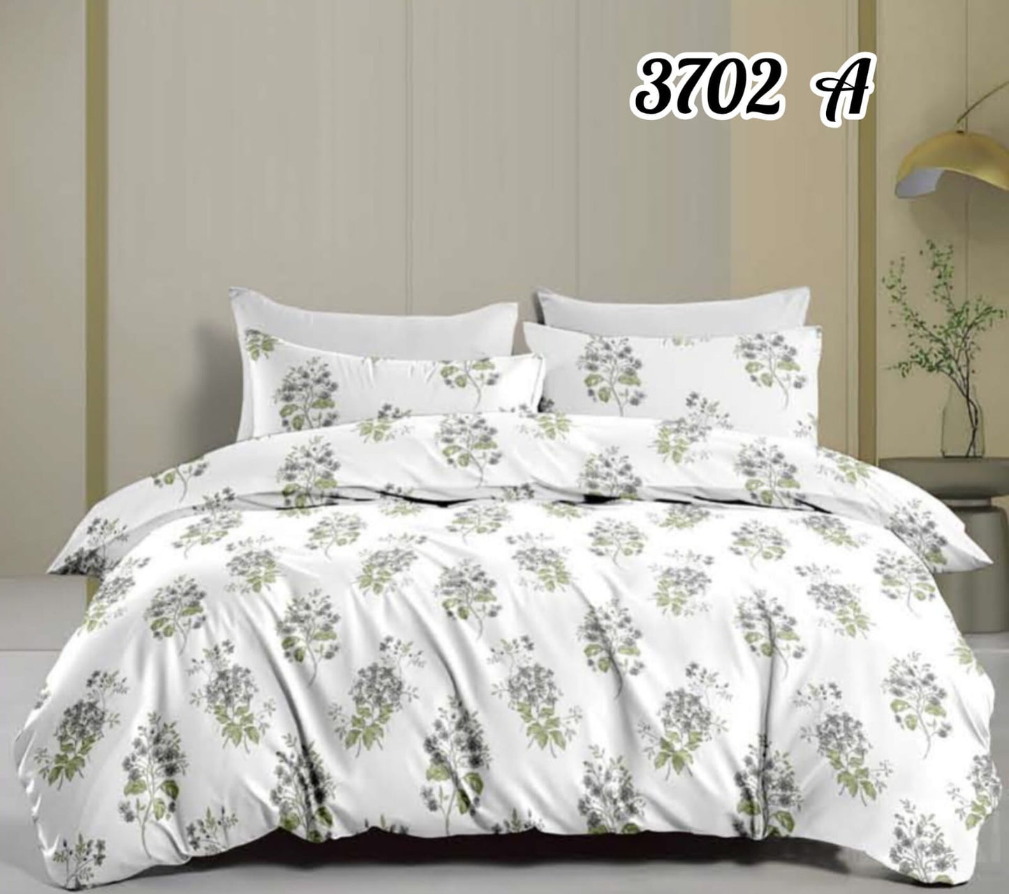 Pure Cotton Double Bedsheet |2.20m X 2.40m | 3702