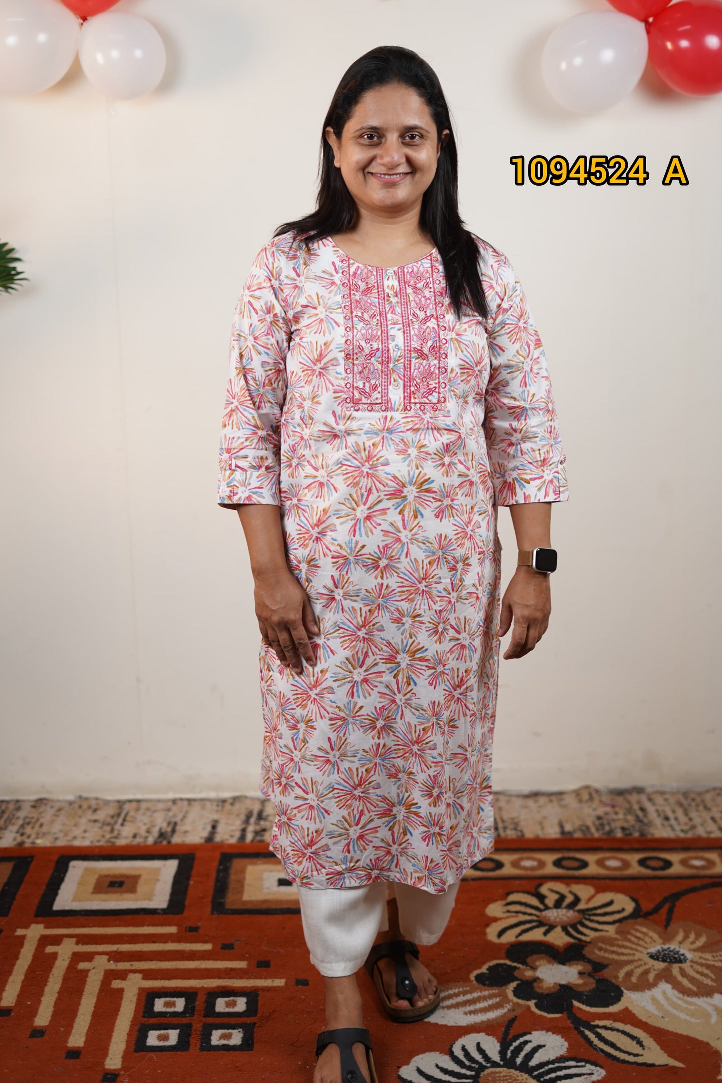 Printed cotton daily wear kurthi 1094524