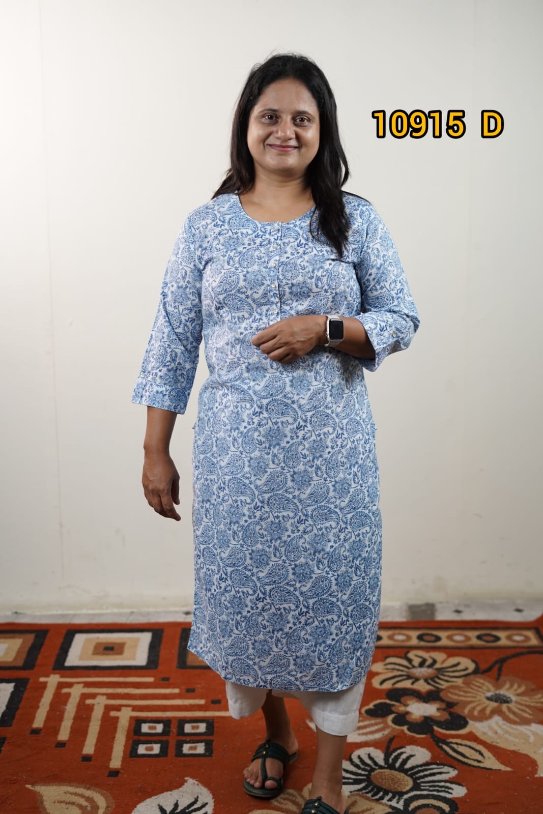 Printed rayon kurthis 10915