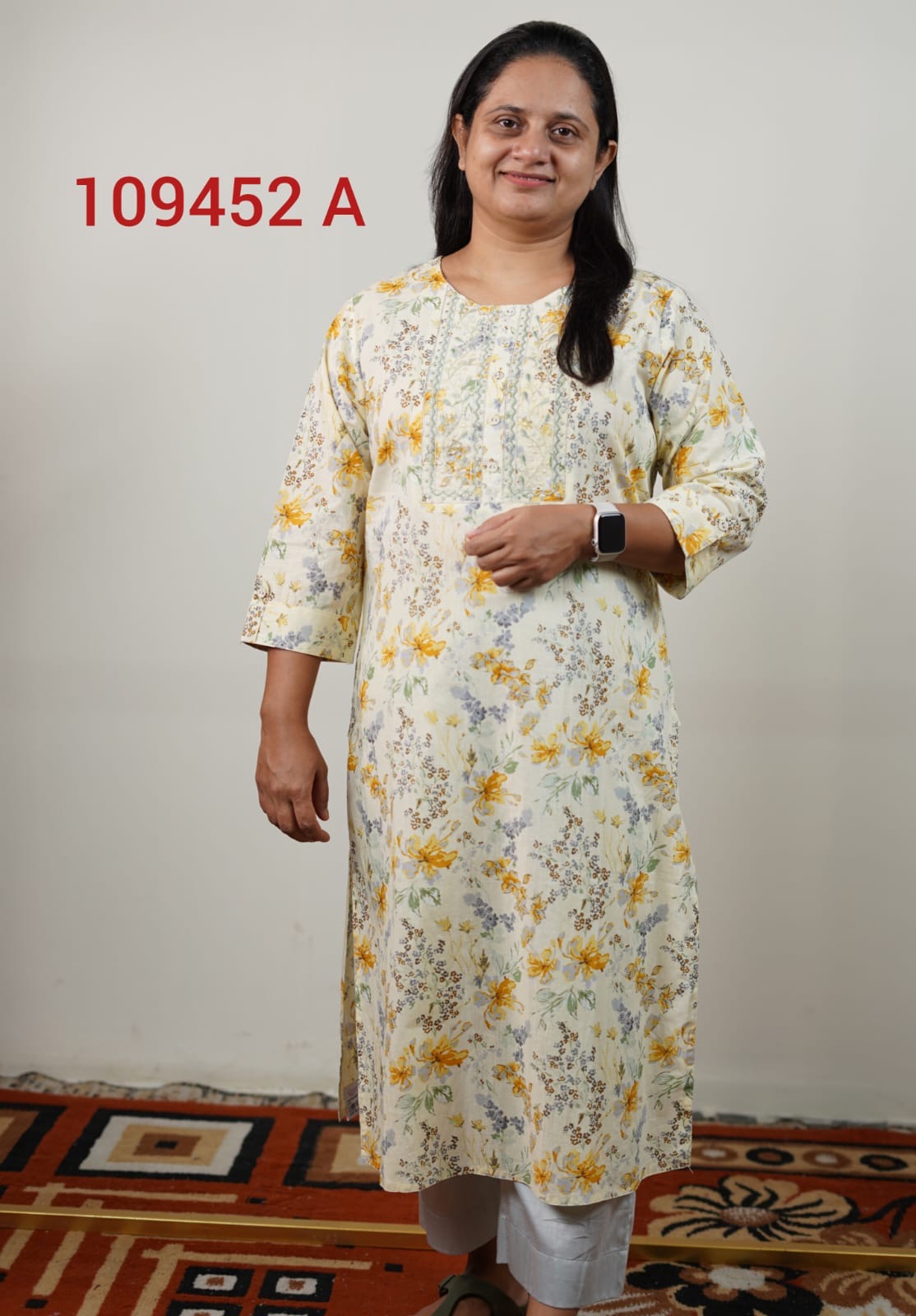 Cotton daily wear kurthi 109452