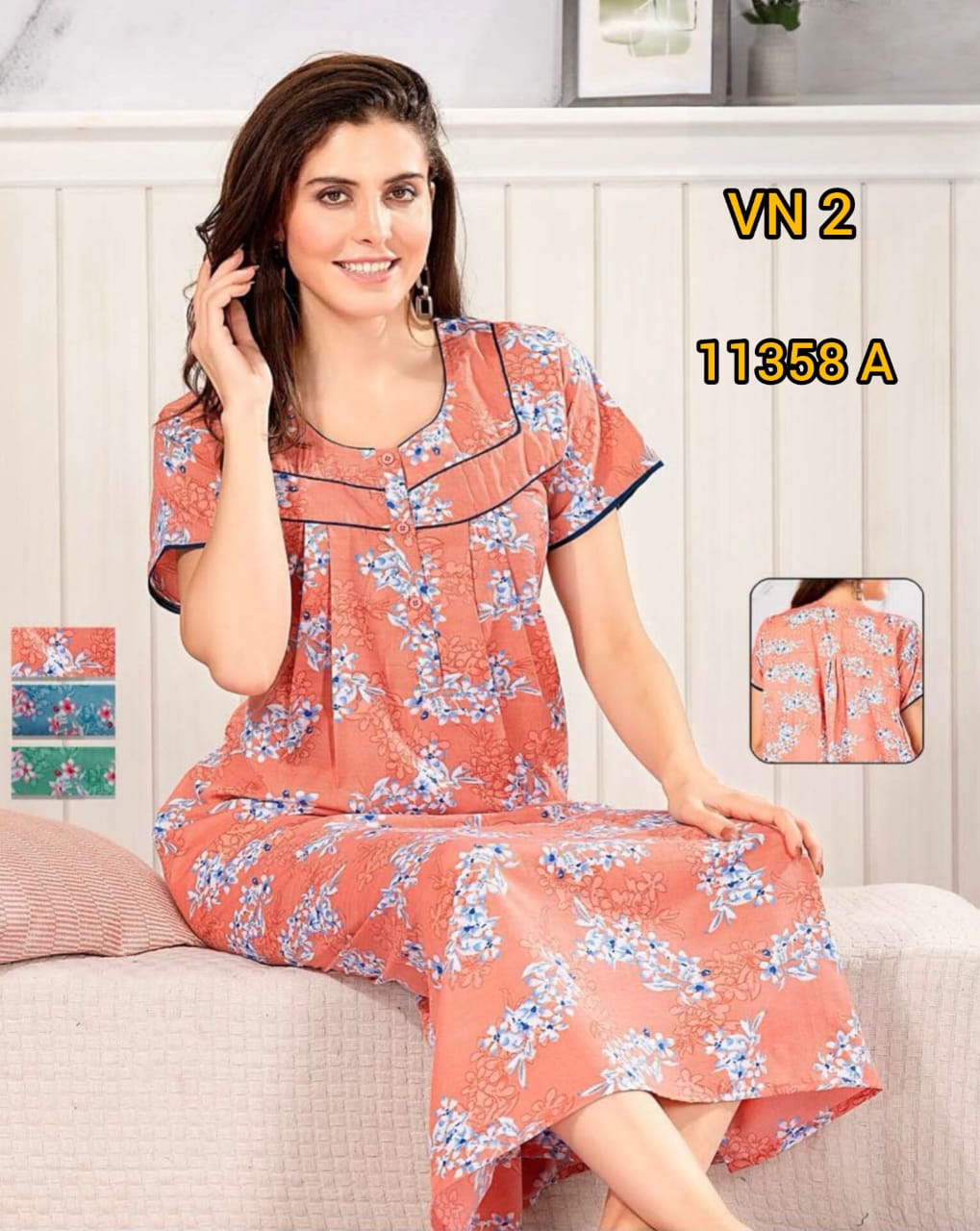 Swiss Cotton Vimal Nighties 11358