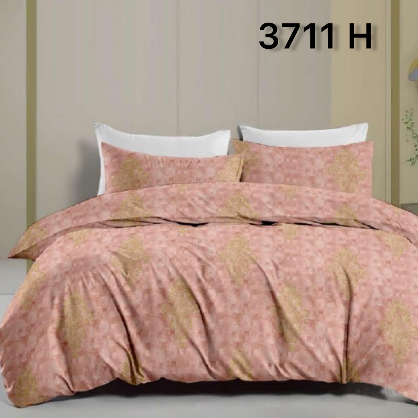 Pure Cotton Double Bedsheet |2.24m X 2.50m | 3711