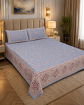 Jaipur Cotton Double Cot Bedsheet | 4242