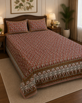 Jaipur Cotton Double Cot Bedsheet | 4234