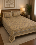 Jaipur Cotton Double Cot Bedsheet | 4127