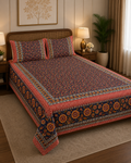 Jaipur Cotton Double Cot Bedsheet | 4121