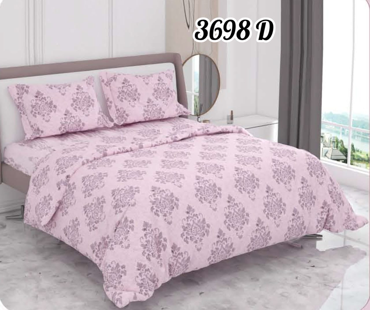 Pure Cotton Double Bedsheet |2.20m X 1.80m | 3698