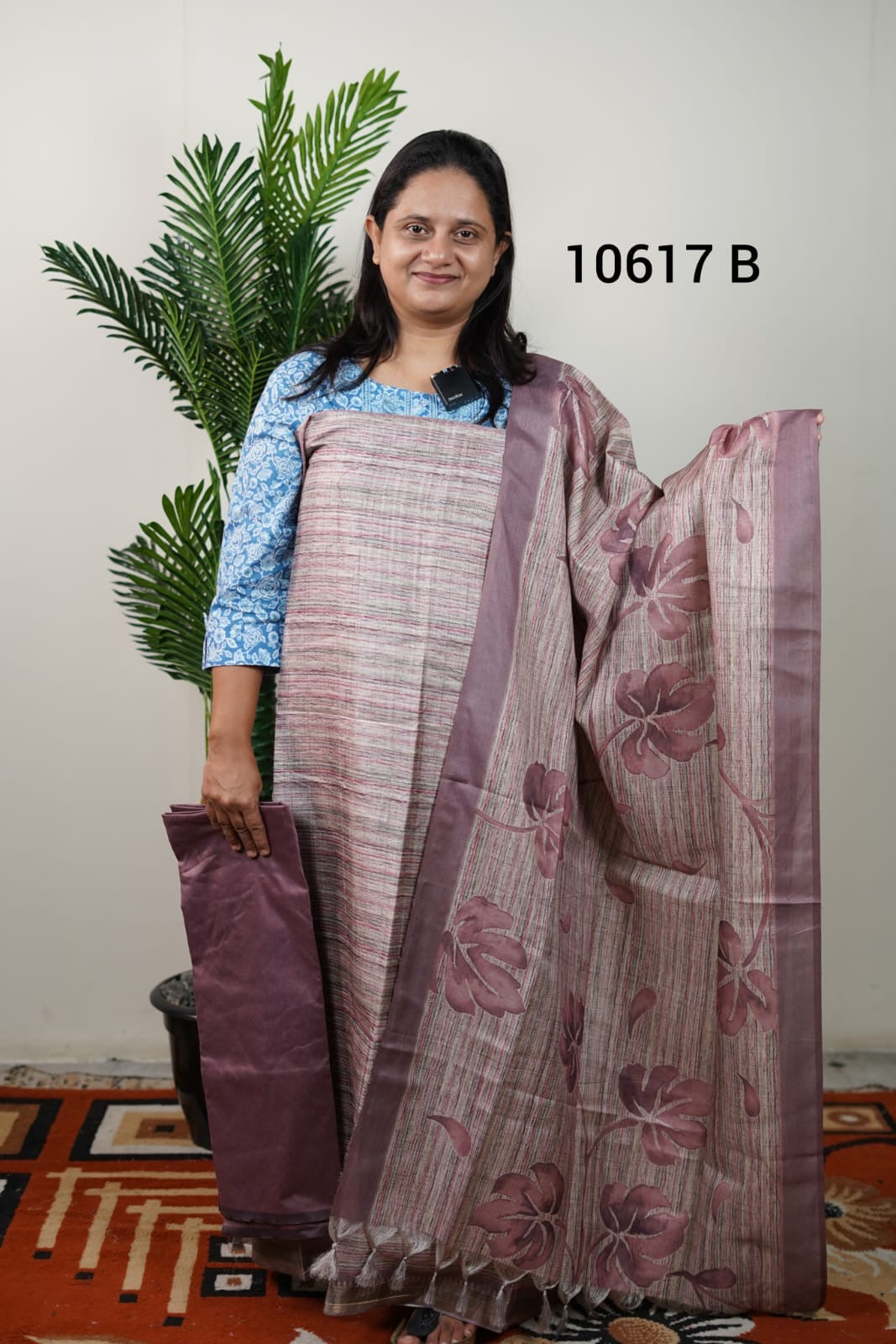 Semi tussar unstitched salwar suits 10617