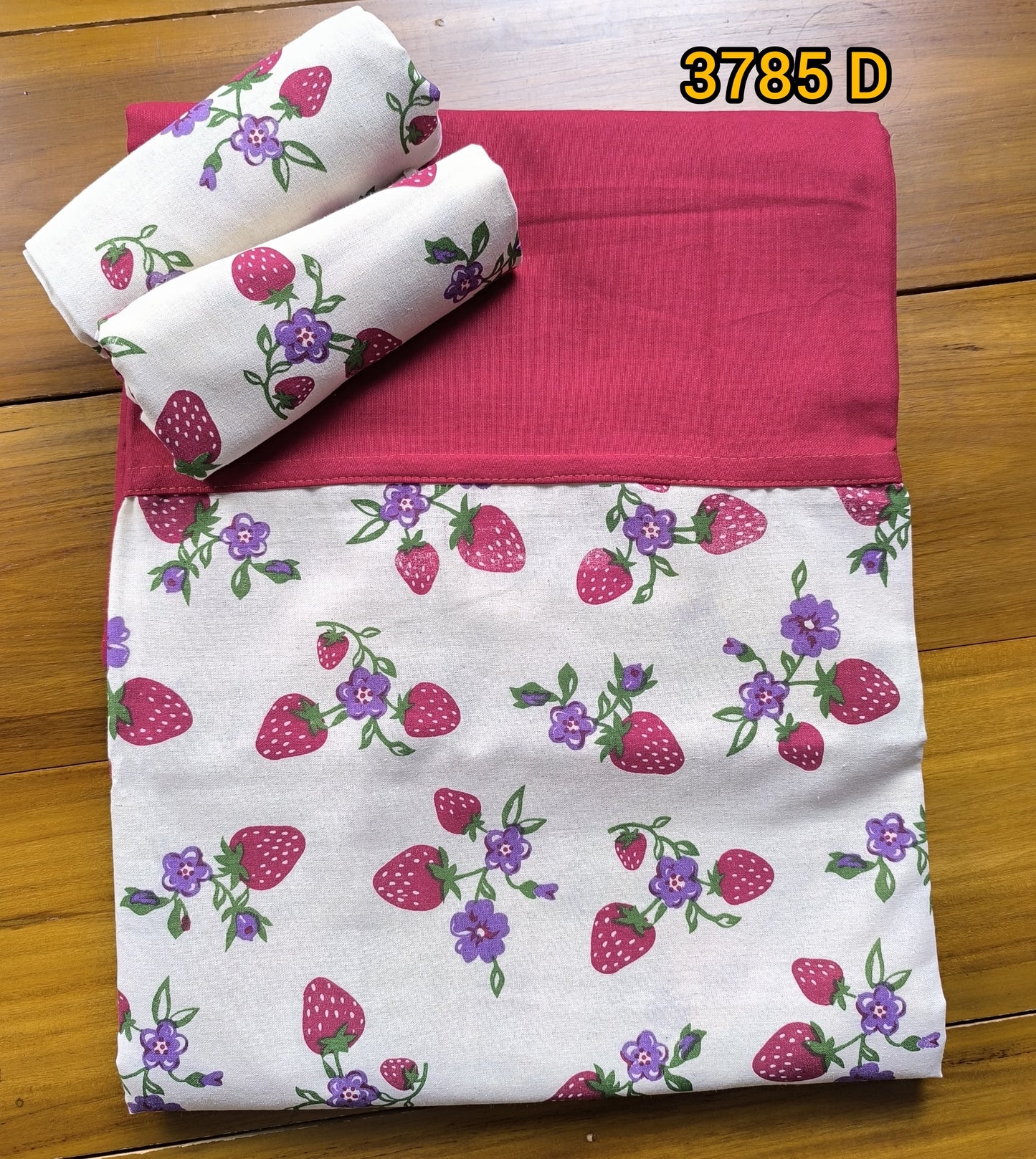 Cotton king size border bed sheet 3785