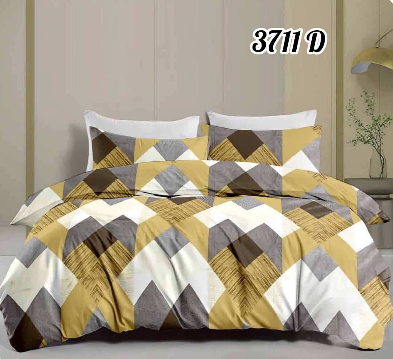 Pure Cotton Double Bedsheet |2.24m X 2.50m | 3711