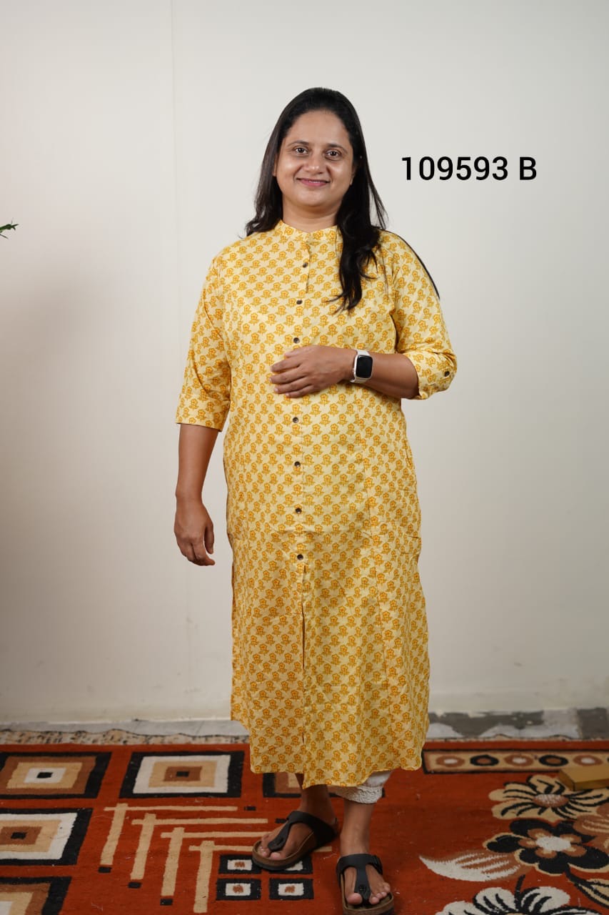 Cotton daily wear kurthi 109593