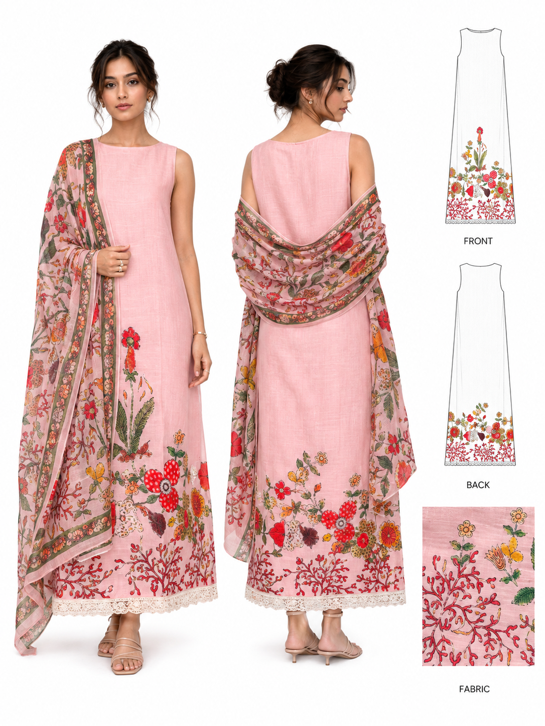 3-Piece Unstitched Salwar Set | Price: ₹1,329