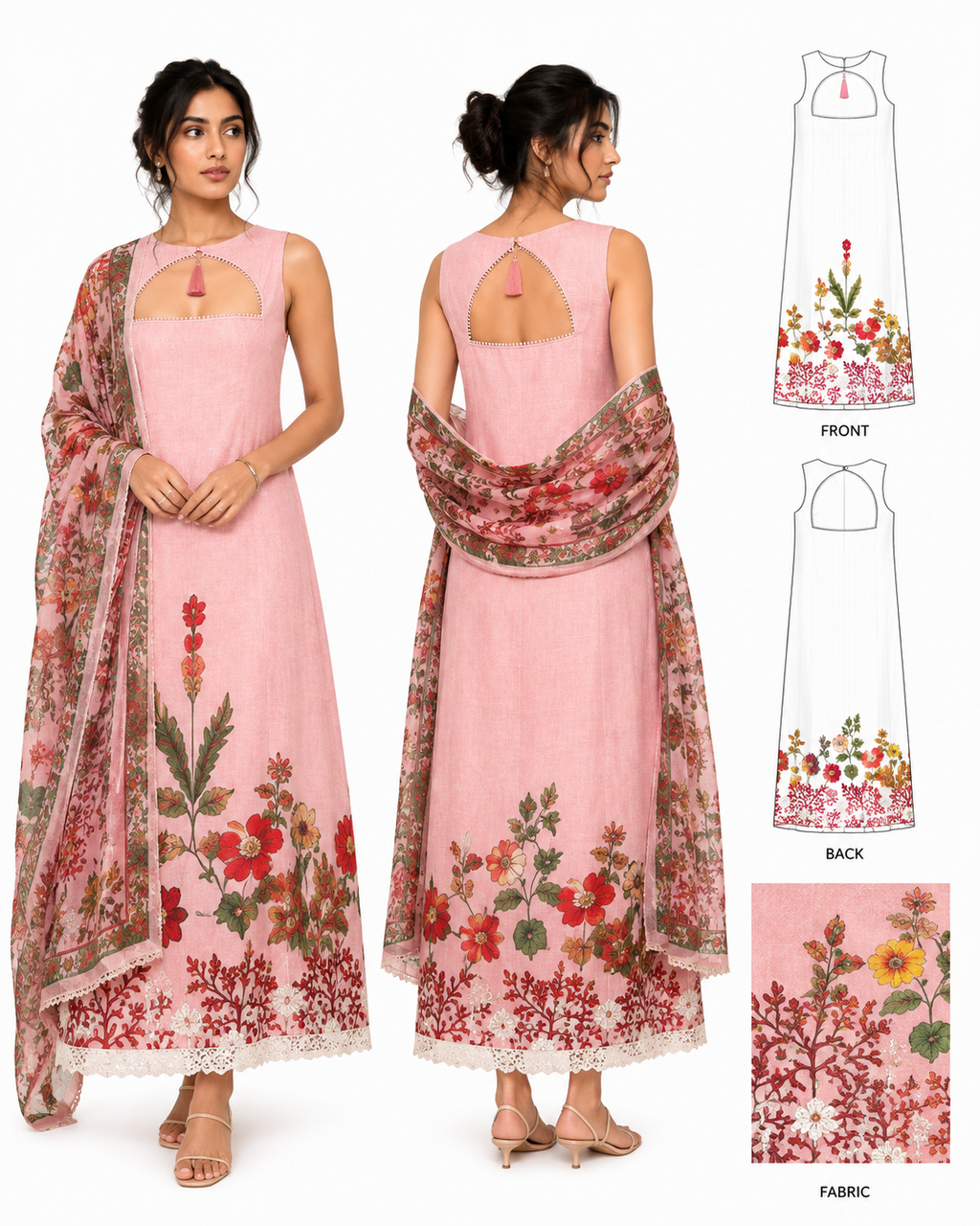 3-Piece Unstitched Salwar Set | Price: ₹1,329