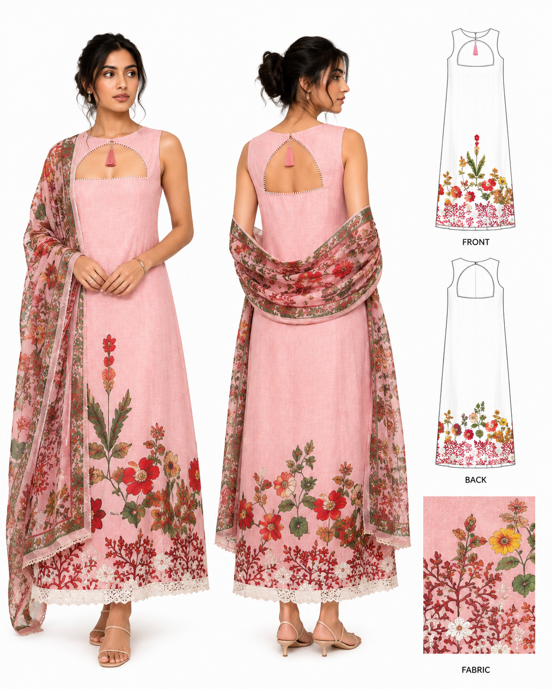 3-Piece Unstitched Salwar Set | Price: ₹1,329