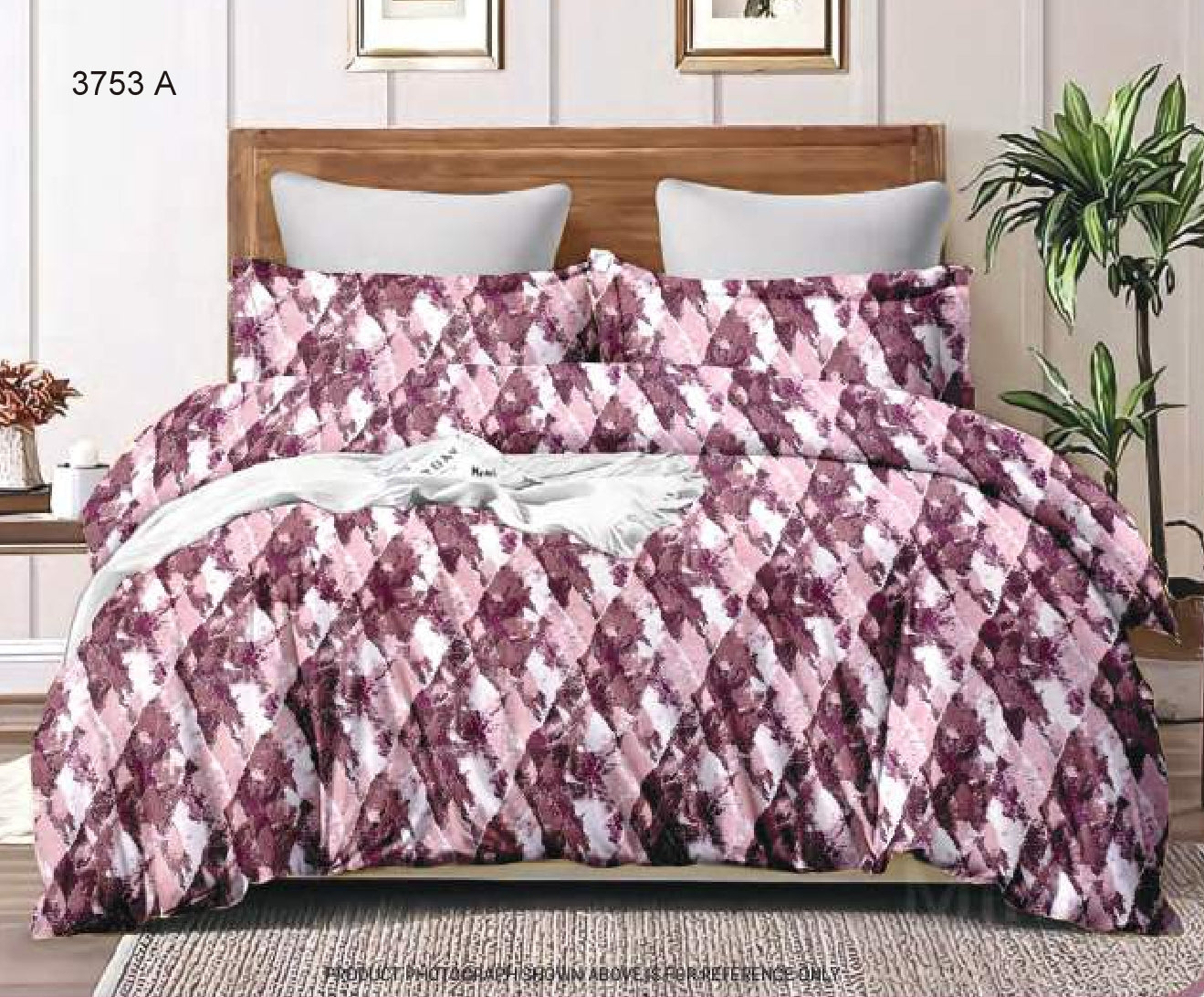 100% Cotton Double Bedsheet | SIZE - 2.24m X 2.50m  Code:3753