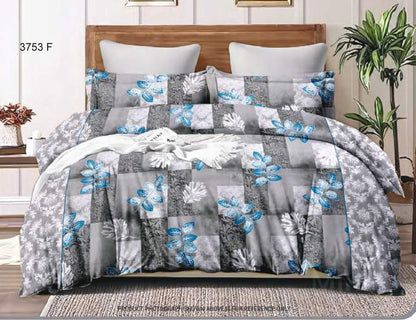 100% Cotton Double Bedsheet | SIZE - 2.24m X 2.50m  Code:3753