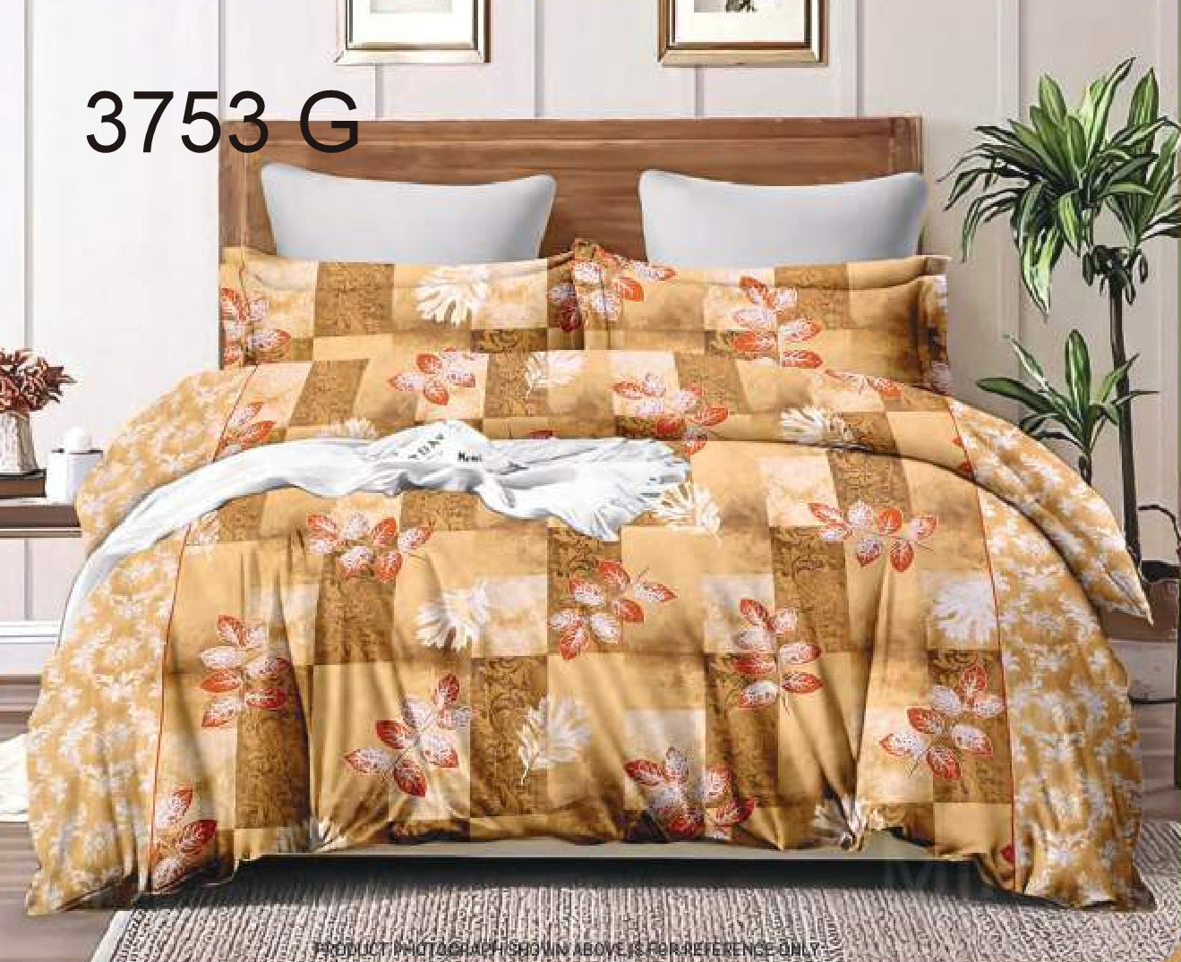 100% Cotton Double Bedsheet | SIZE - 2.24m X 2.50m  Code:3753