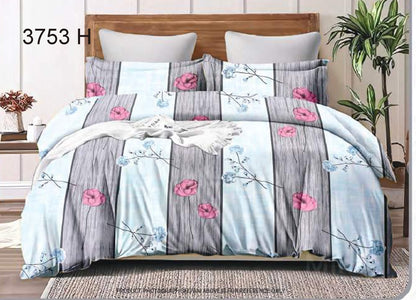 100% Cotton Double Bedsheet | SIZE - 2.24m X 2.50m  Code:3753