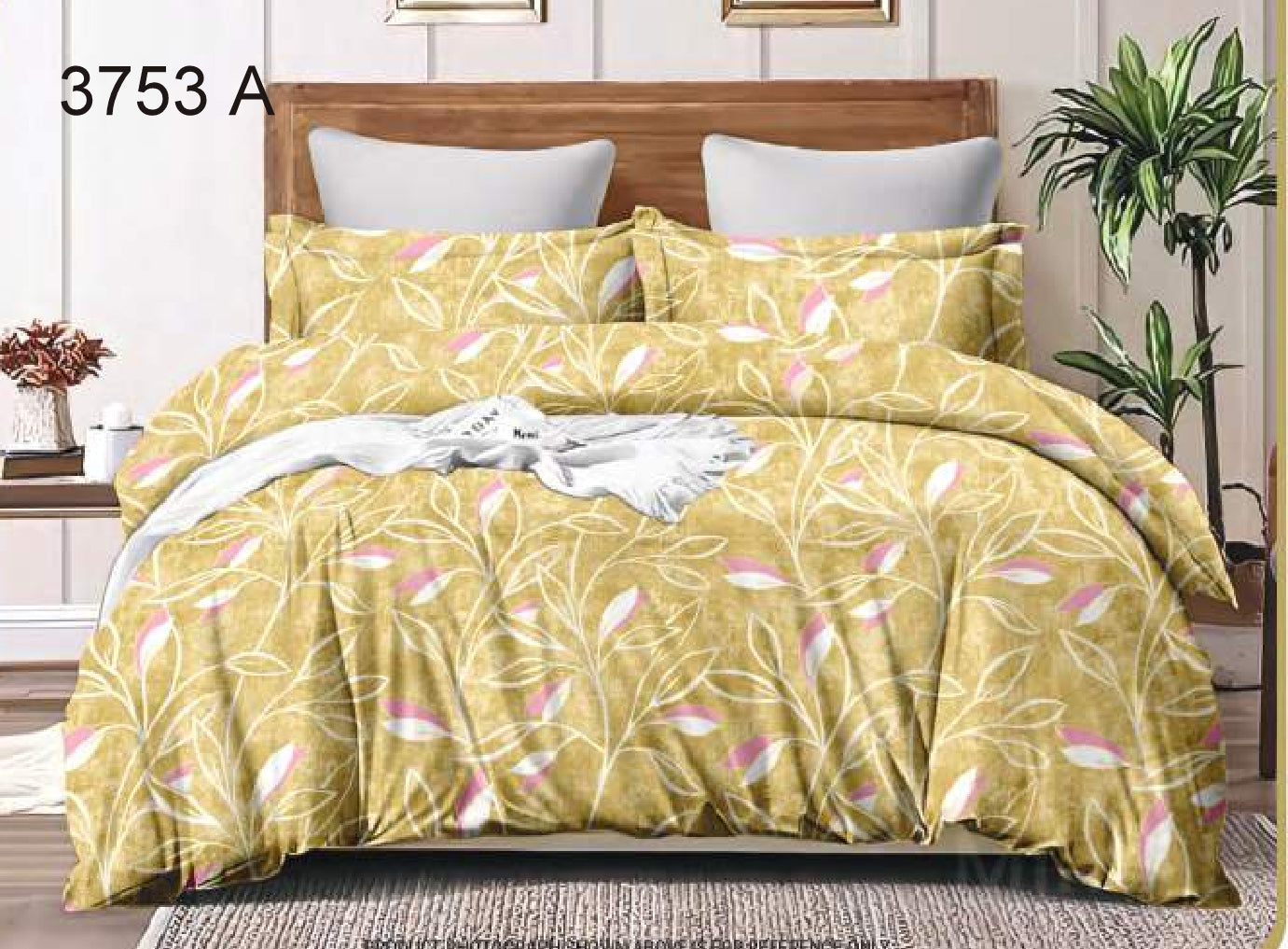 100% Cotton Double Bedsheet | SIZE - 2.24m X 2.50m  Code:3753