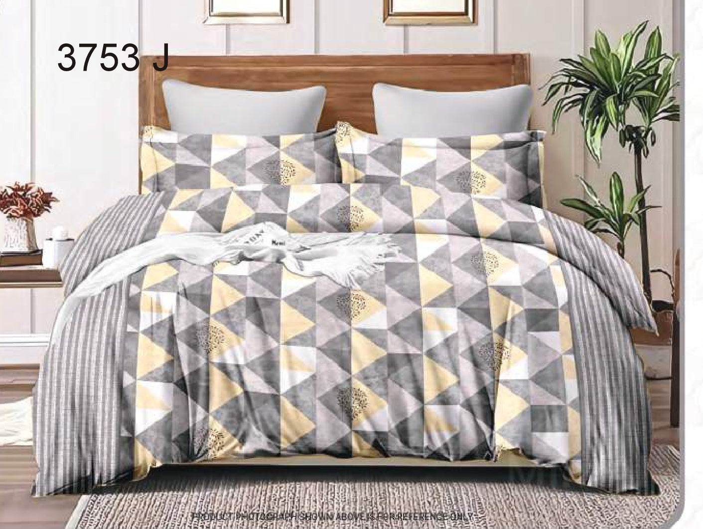 100% Cotton Double Bedsheet | SIZE - 2.24m X 2.50m  Code:3753