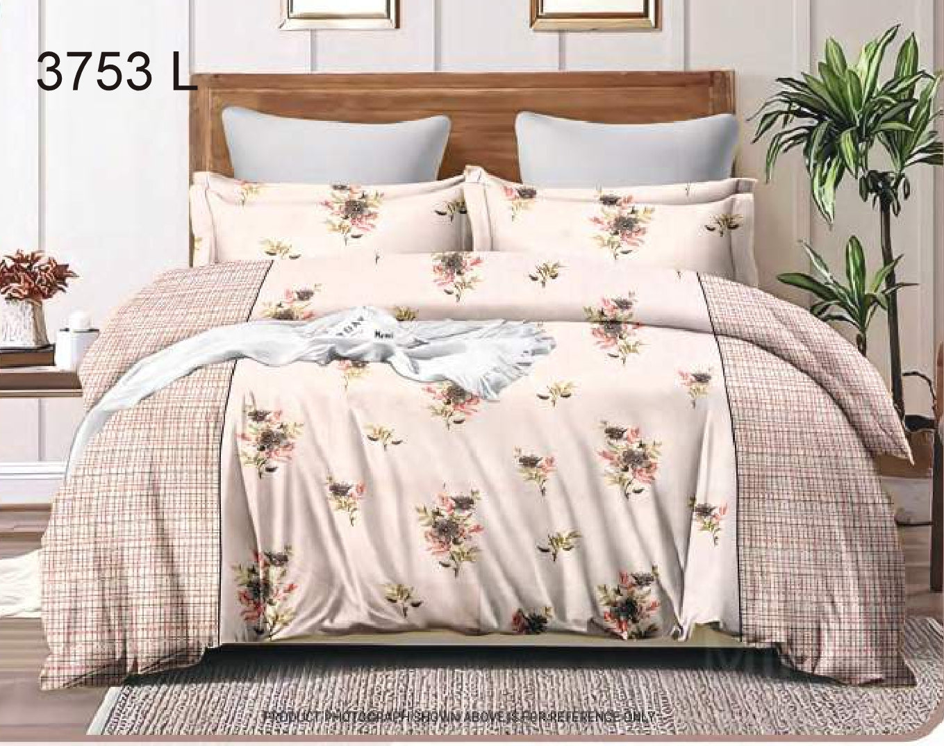 100% Cotton Double Bedsheet | SIZE - 2.24m X 2.50m  Code:3753