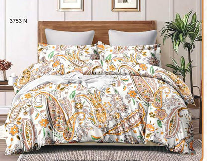 100% Cotton Double Bedsheet | SIZE - 2.24m X 2.50m  Code:3753