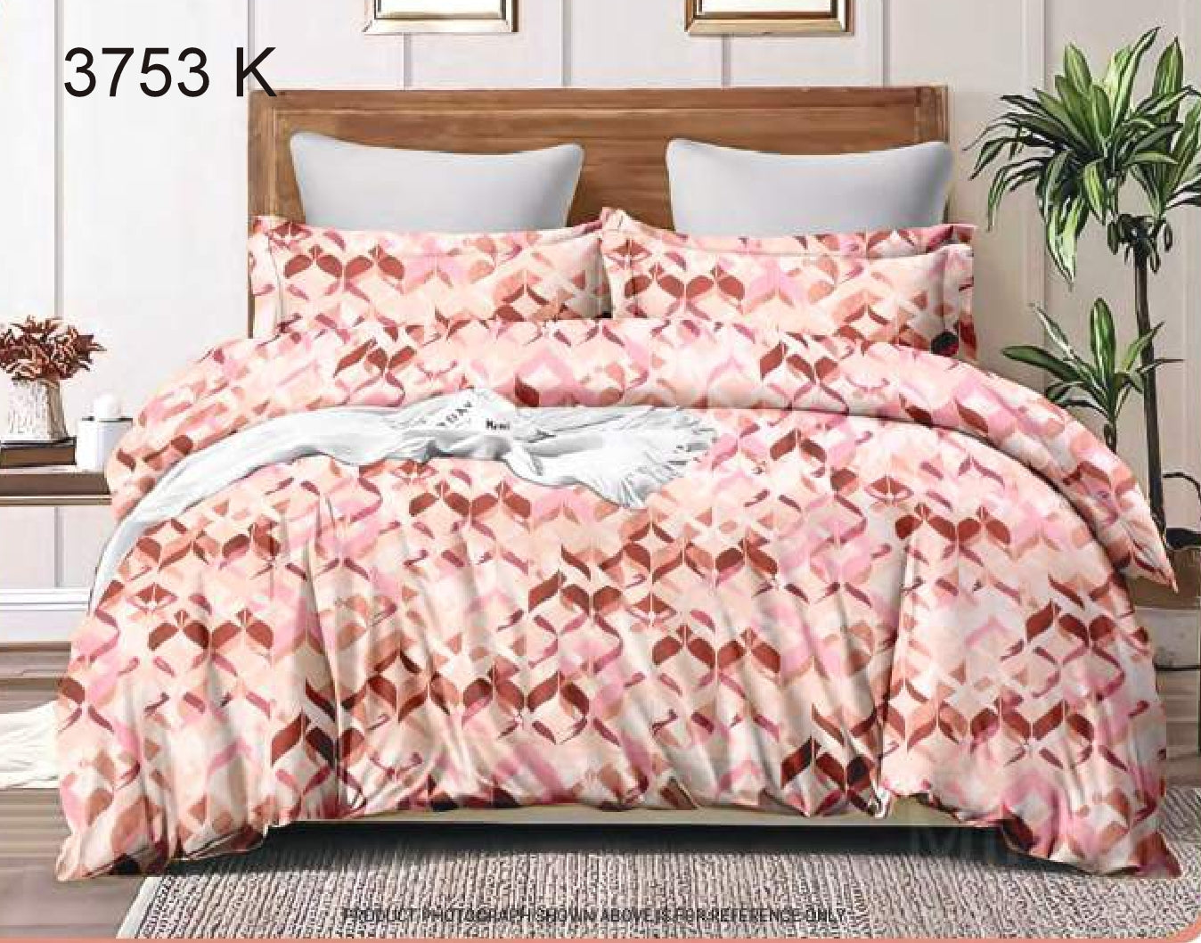 100% Cotton Double Bedsheet | SIZE - 2.24m X 2.50m  Code:3753