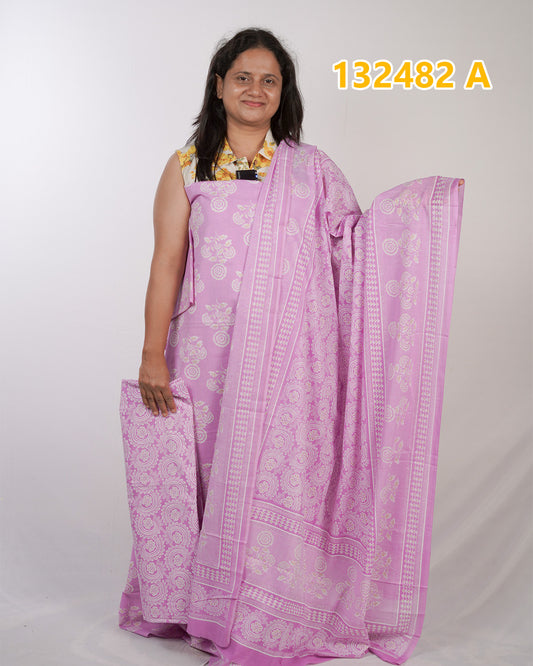 Cotton Unstitched salwar sets 132482