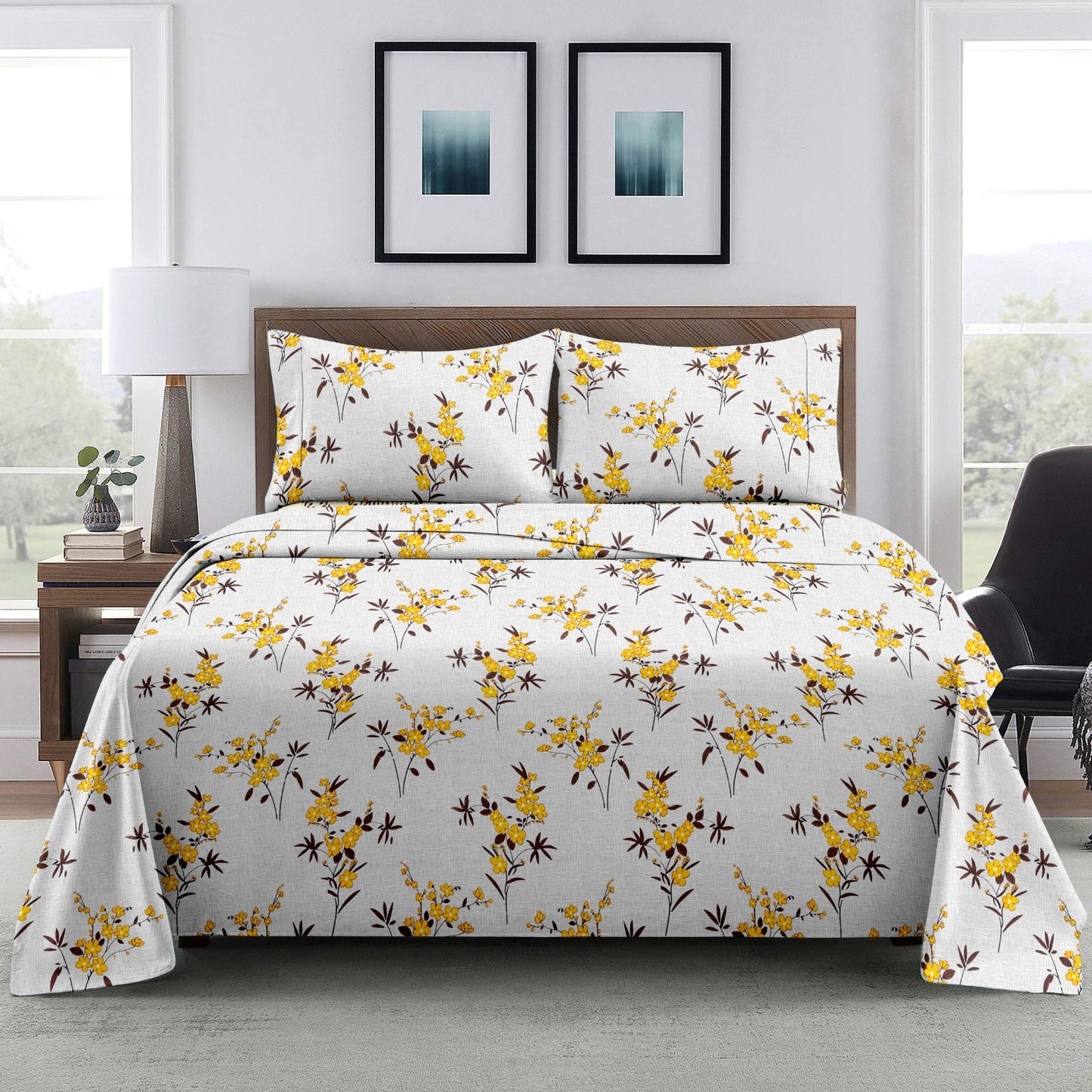 Ossam - Double Bedsheet 220X240 (1+2) Buy 3 & Get Extra 10%