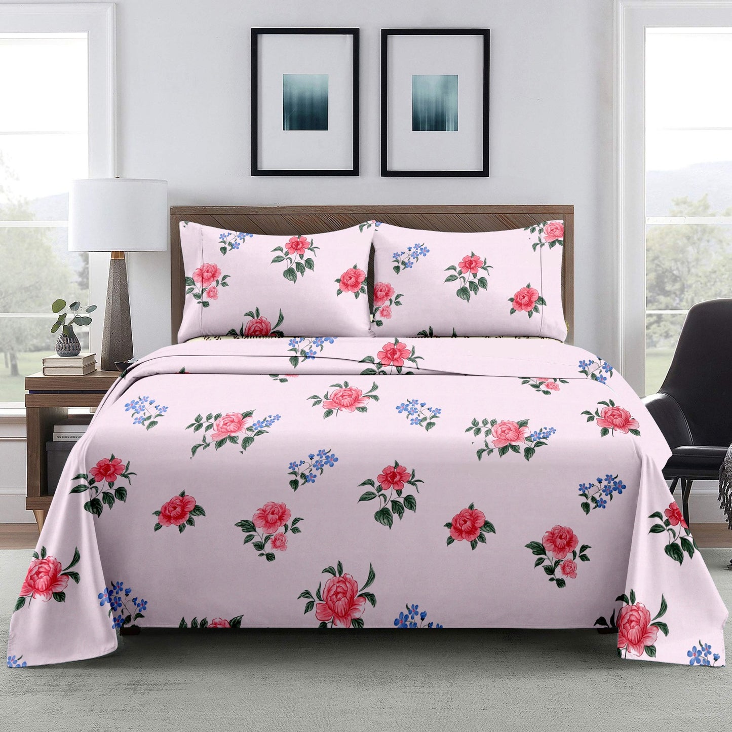 Ossam - Double Bedsheet 220X240 (1+2) Buy 3 & Get Extra 10%