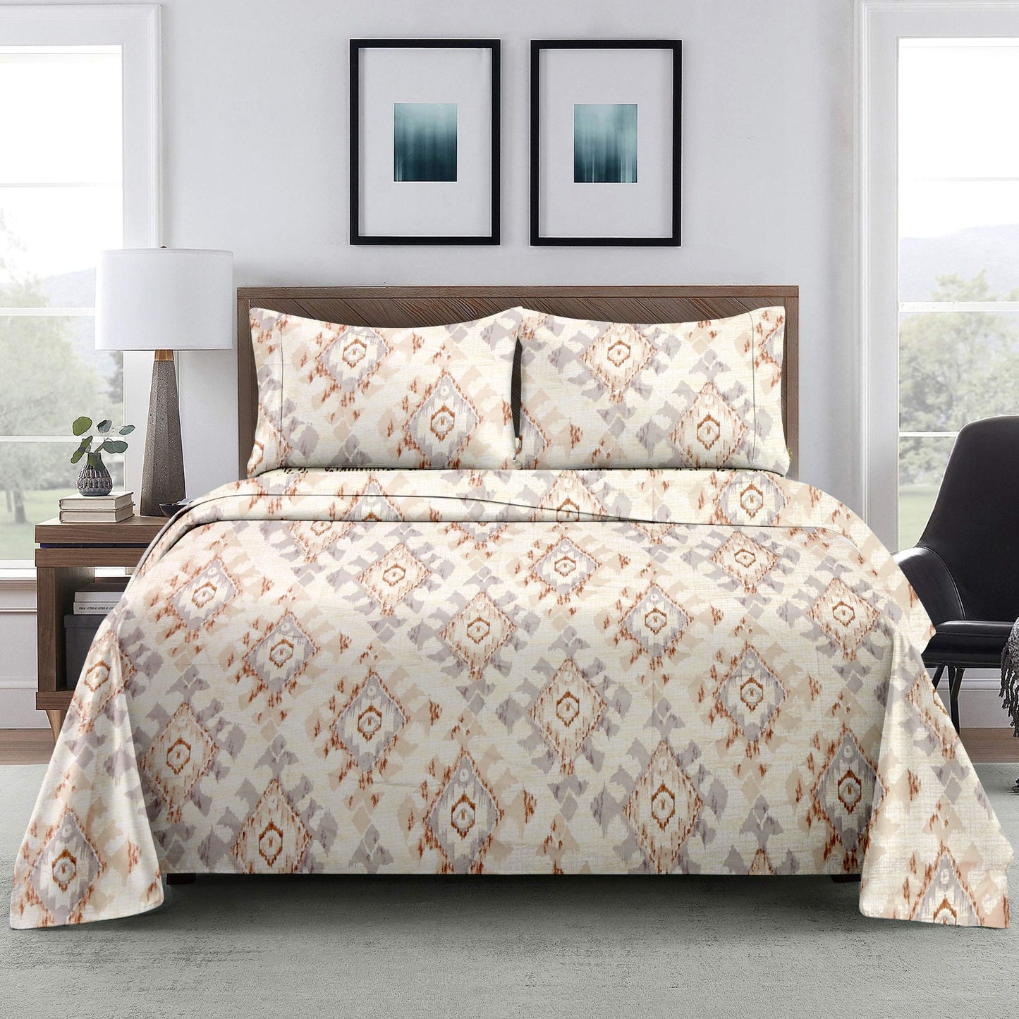 Ossam - Double Bedsheet 220X240 (1+2) Buy 3 & Get Extra 10%