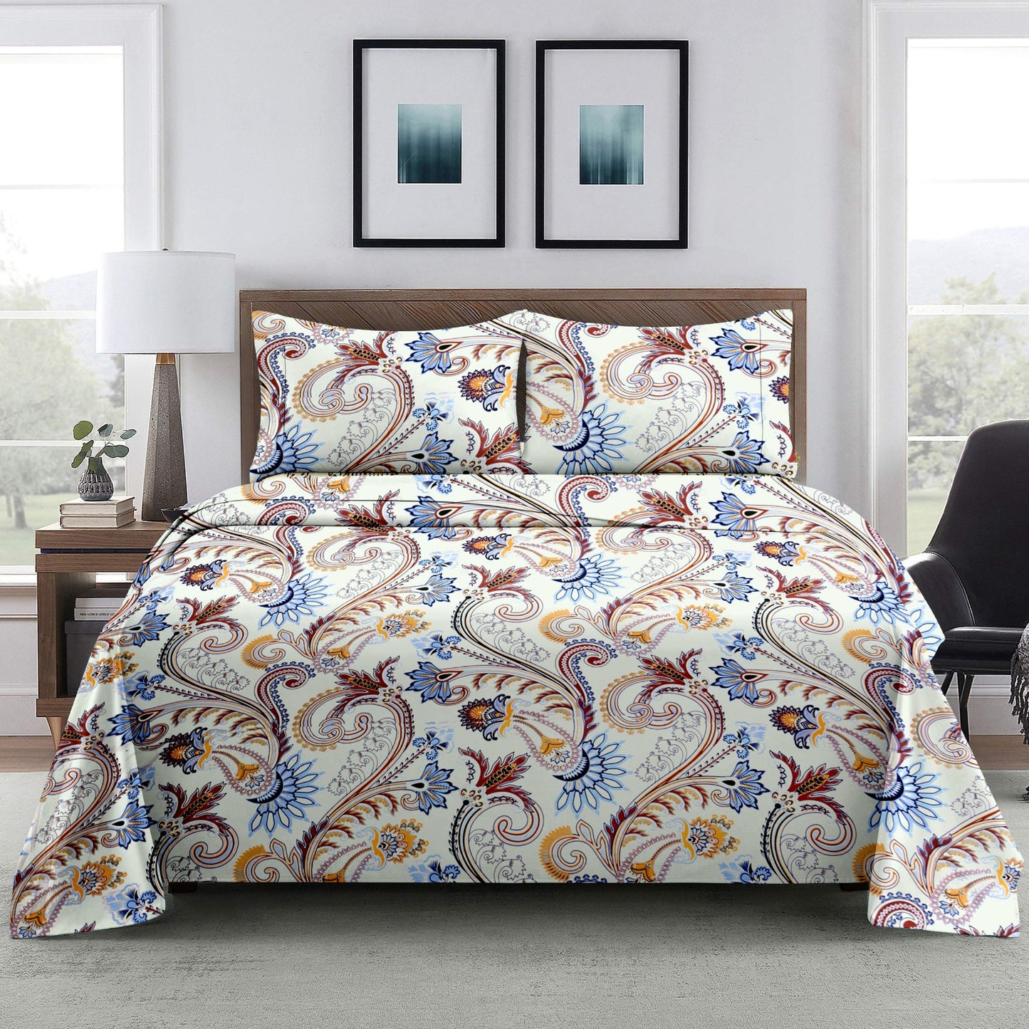 Ossam - Double Bedsheet 220X240 (1+2) Buy 3 & Get Extra 10%