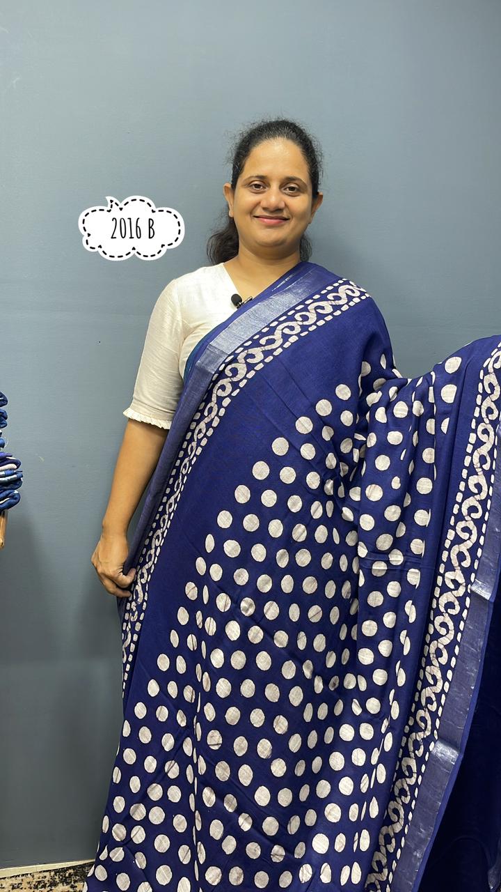 Linen cotton Saree 2016