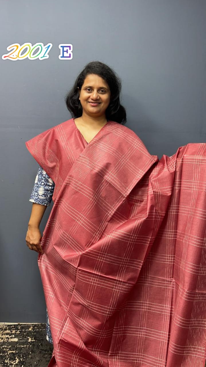 Semi Tusser Silk Saree 2001