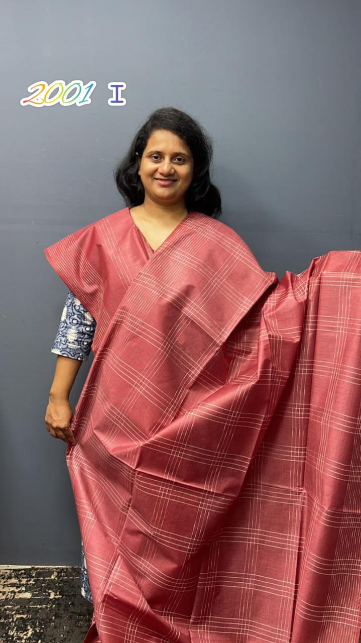 Semi Tusser Silk Saree 2001