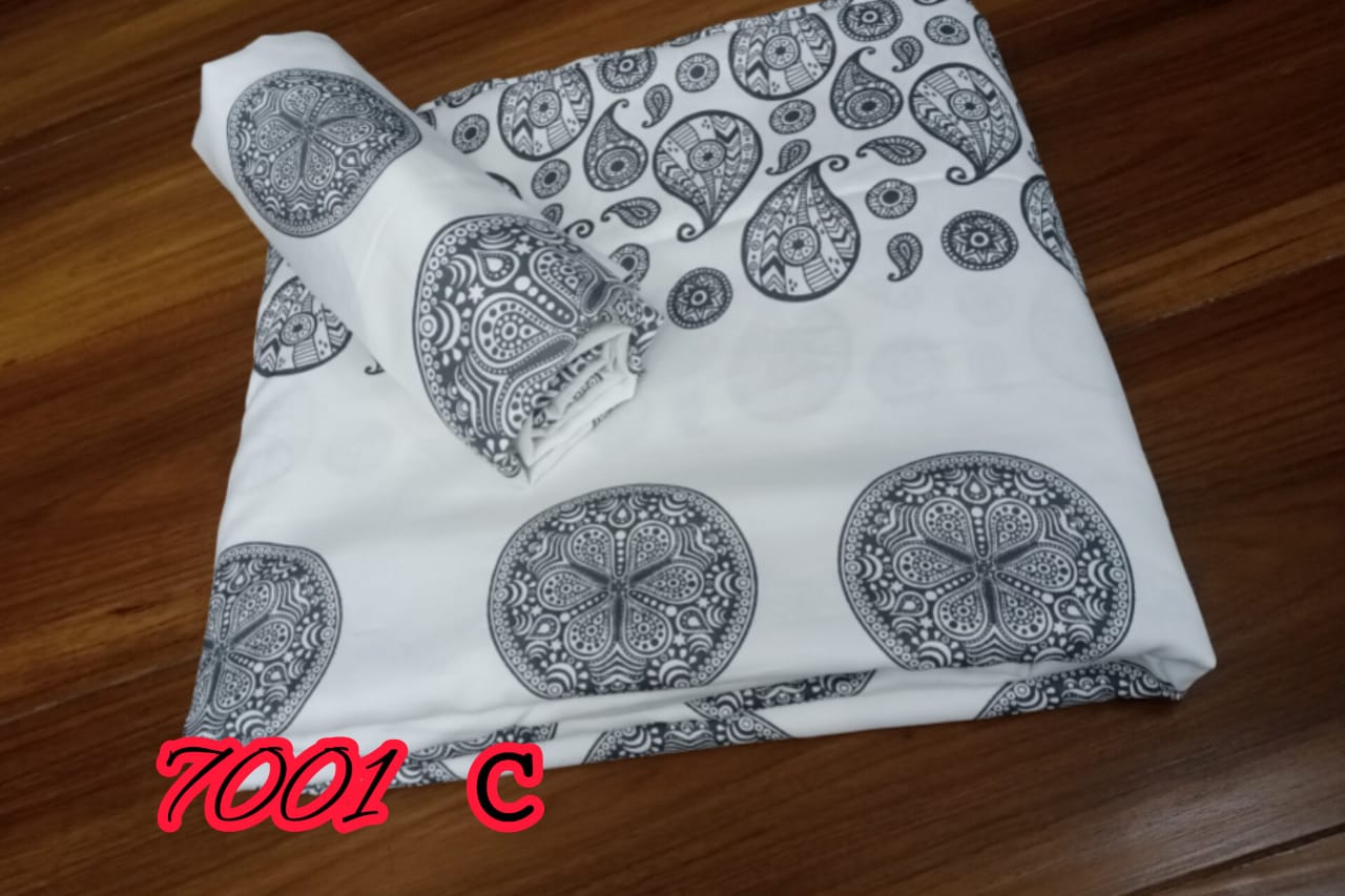 King Size Premium Cotton Bedsheet 2.74 mtr X 2.74 mtr Code: 7001